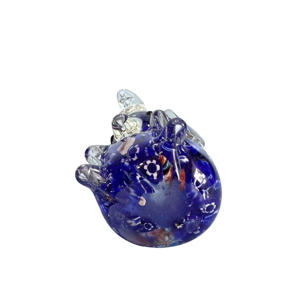 Venetian Millefiori Art Glass Elephant Figurine Paperweight 4.5" - Picture 7 of 7